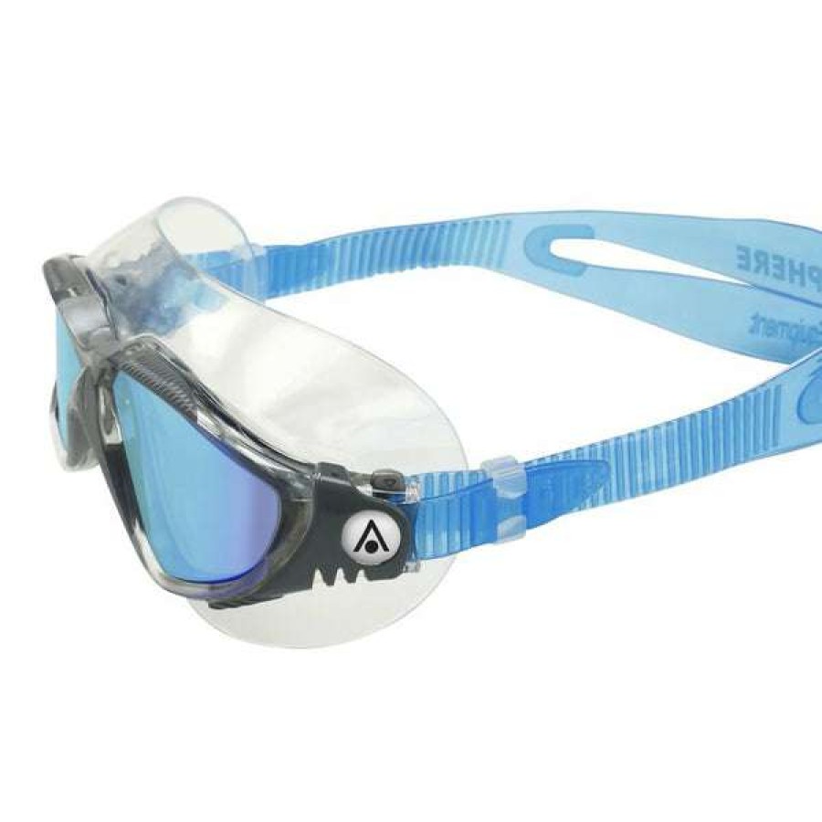 Men'S Swimming Goggles * | Aquasphere Goggles Vista Swim Mask Blue Titanium Mirrored Lens