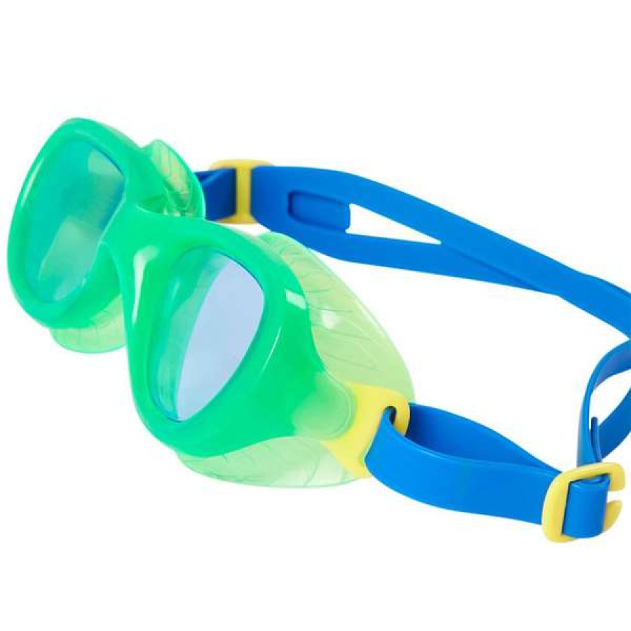 Boys Swimming Goggles * | Speedo Goggles Junior Futura Classic Green Blue