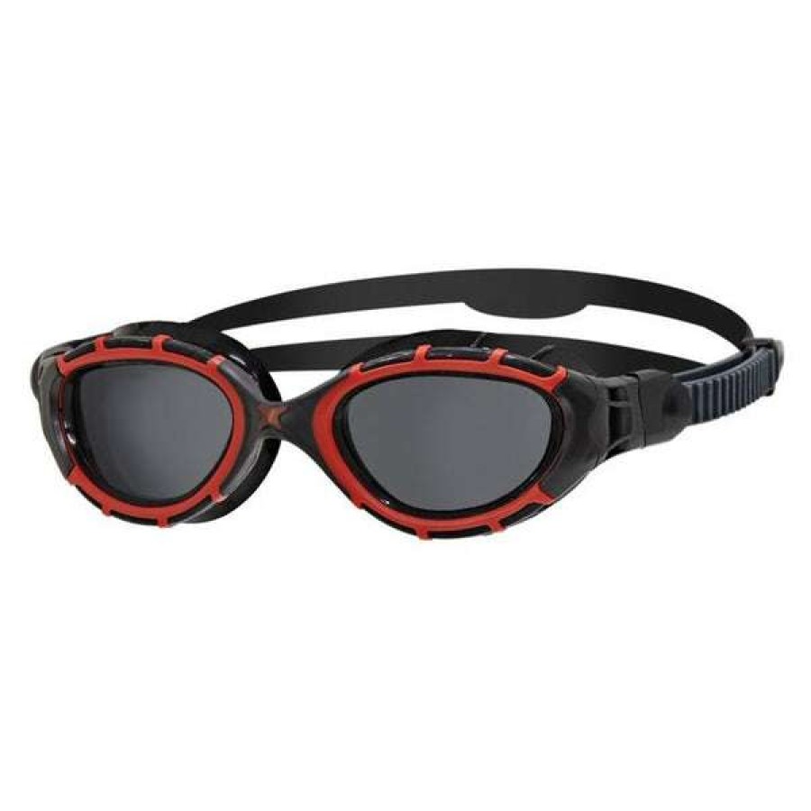 Training Goggles * | Zoggs Goggles Predator Flex Polarized Black/Red