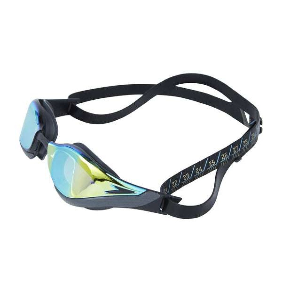 Women'S Swimming Goggles * | Speedo Goggles Racing Fastskin Pure Focus Mirror Black/Gold