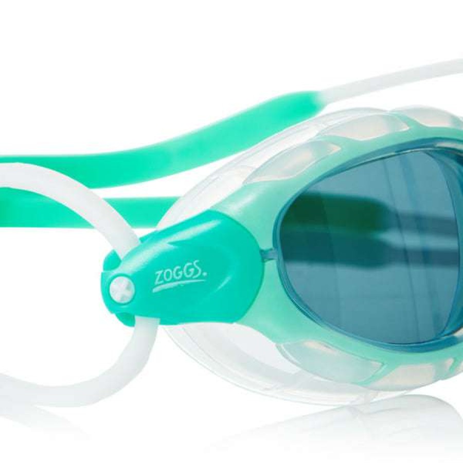 Triathlon & Open Water Swimming Goggles * | Zoggs Goggles Predator Green/Clear Tinted Lens