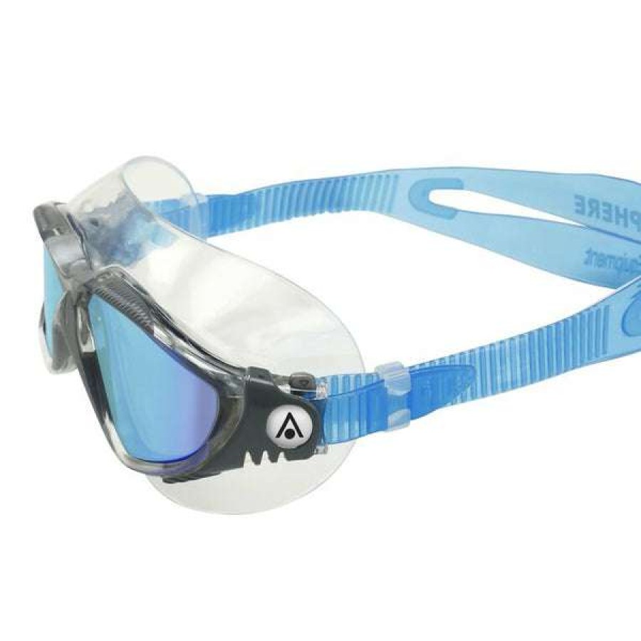 Training Goggles * | Aquasphere Goggles Vista Swim Mask Blue Titanium Mirrored Lens