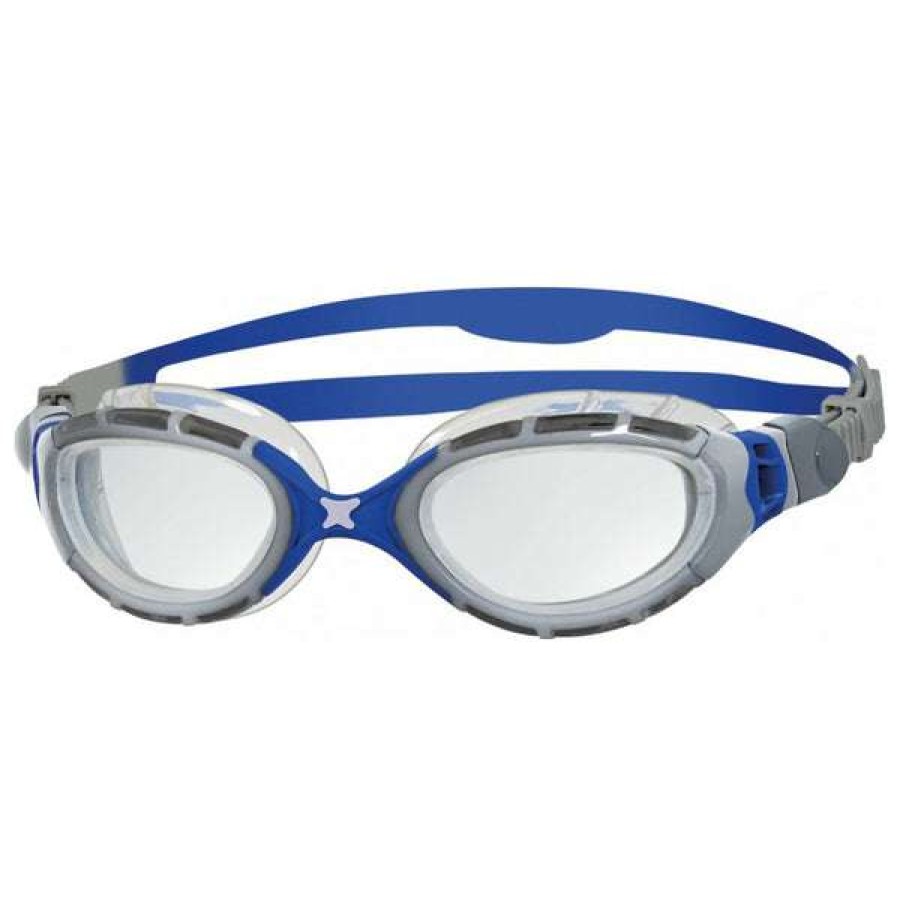 Women'S Swimming Goggles * | Zoggs Goggles Predator Flex Grey/Blue/Clear