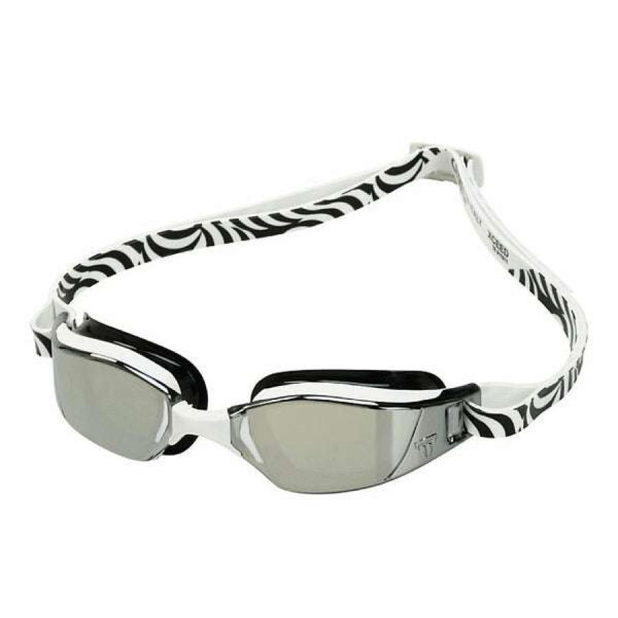 Women'S Swimming Goggles * | Michael Phelps Goggles Xceed Black/White Titanium Mirror