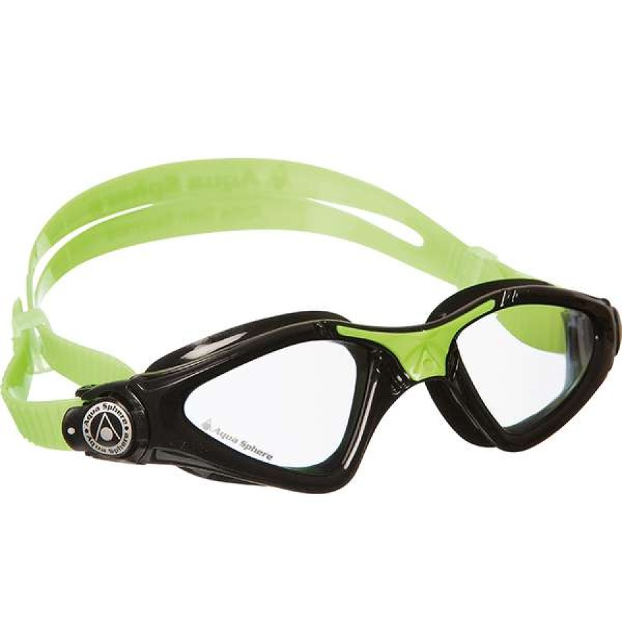 Boys Swimming Goggles * | Aquasphere Goggles Kayenne Junior Green/Black