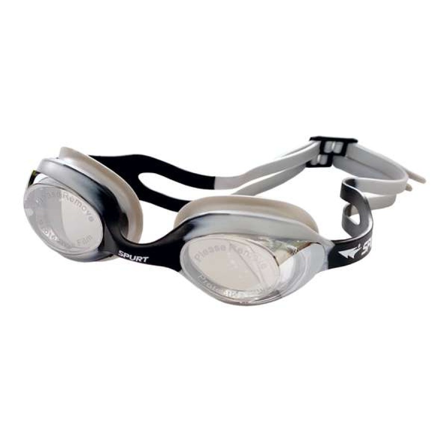 Boys Swimming Goggles * | Spurt Goggles Junior Age 2-6 Silver/Mirrored