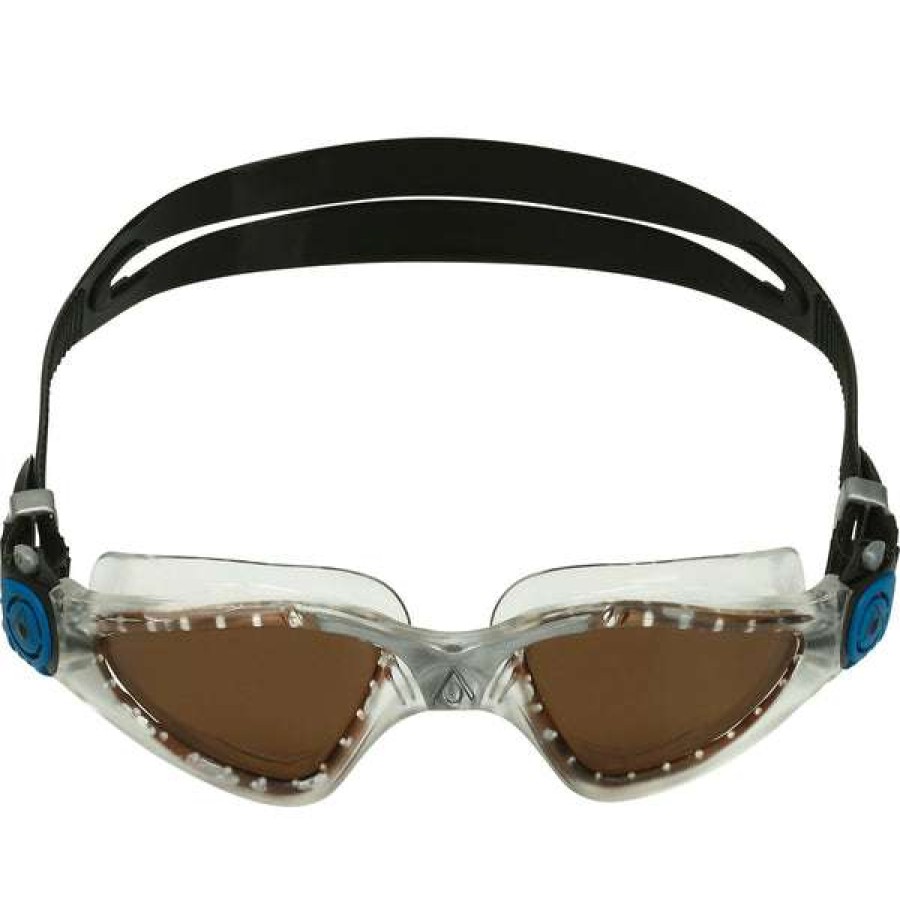 Women'S Swimming Goggles * | Aquasphere Goggles Kayenne Polarized Lens Clear Silver Black