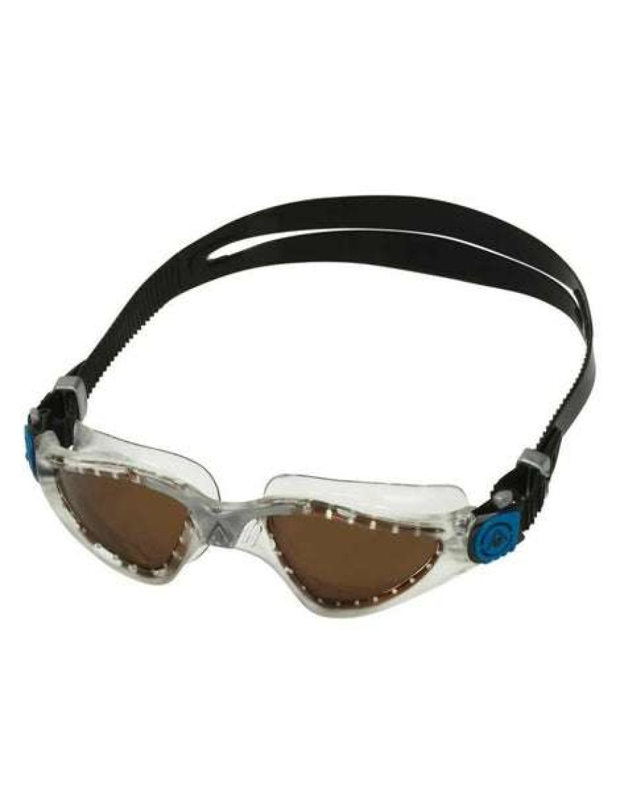 Women'S Swimming Goggles * | Aquasphere Goggles Kayenne Polarized Lens Clear Silver Black