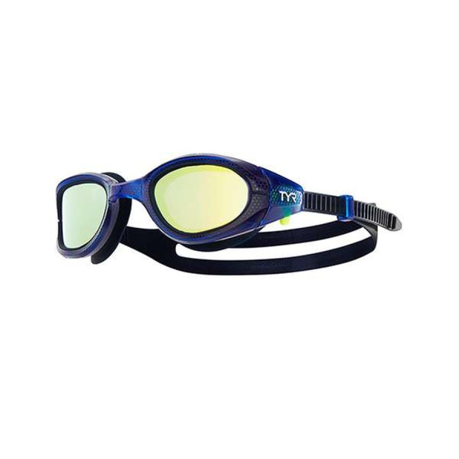 Women'S Swimming Goggles * | Tyr Goggles Special Ops 3.0 Polarized Classic Fit Gold/Navy