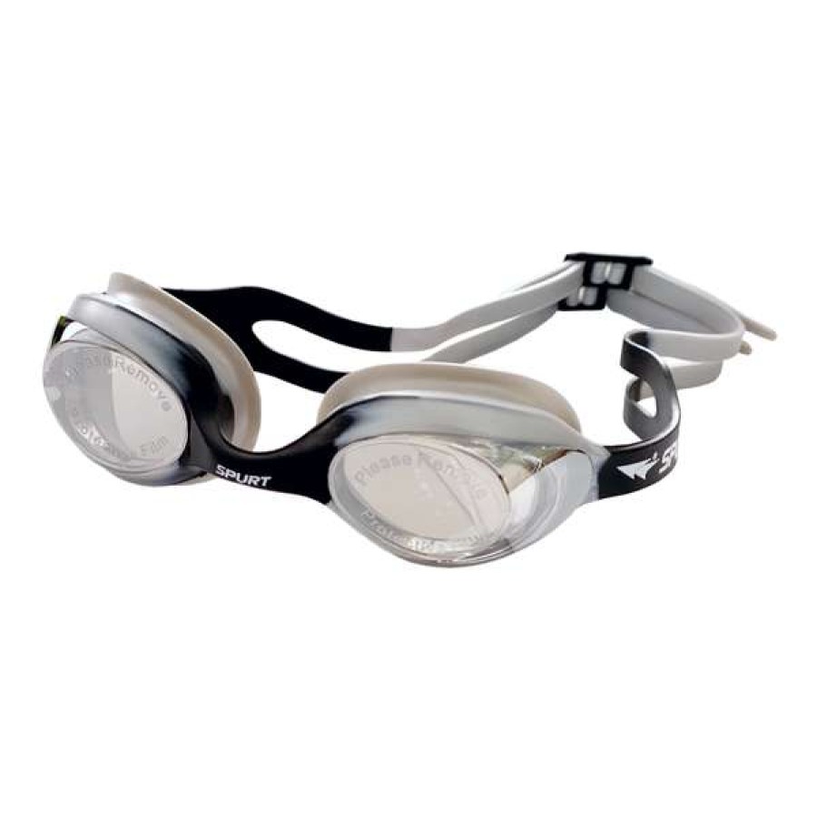 Girls Swimming Goggles * | Spurt Goggles Junior Age 2-6 Silver/Mirrored