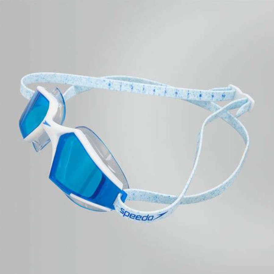 Men'S Swimming Goggles * | Speedo Goggles Aquapulse Max 2 Blue White