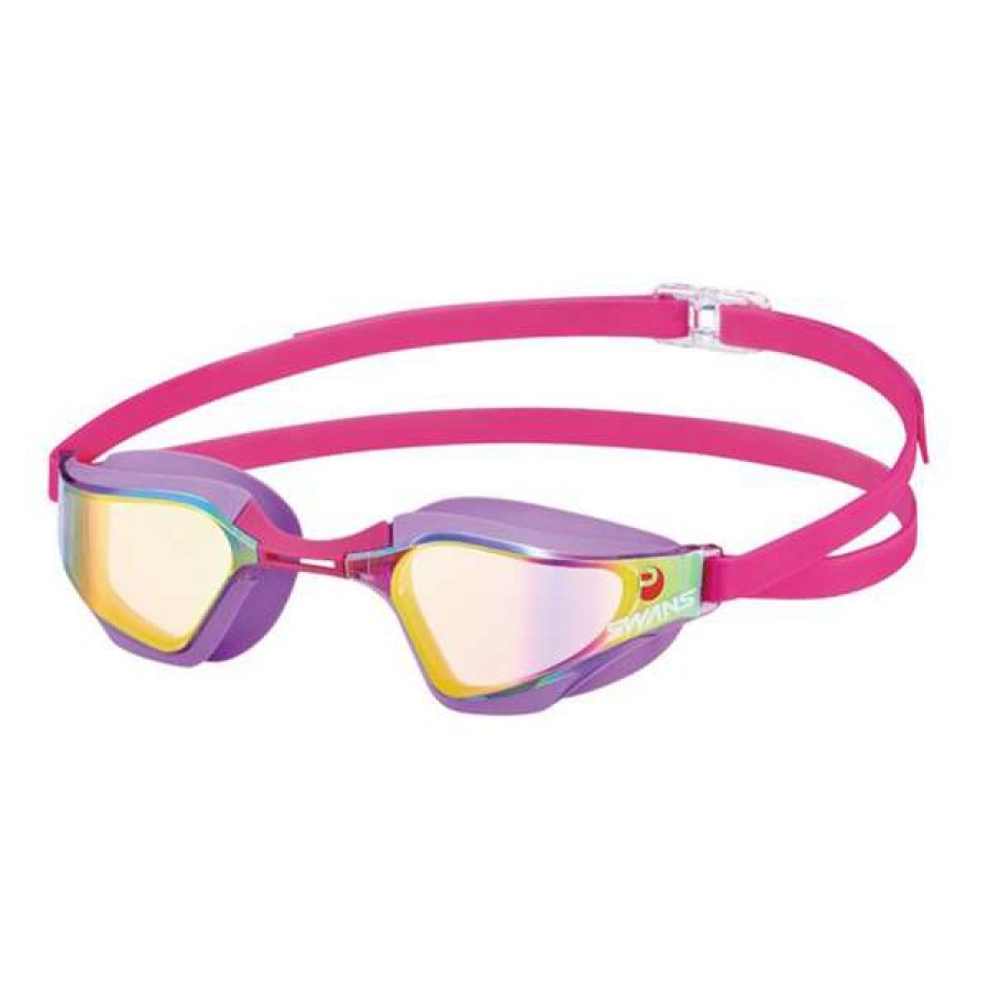 Racing Swimming Goggles * | Swans Valkyrie Mirrored Purple Ruby