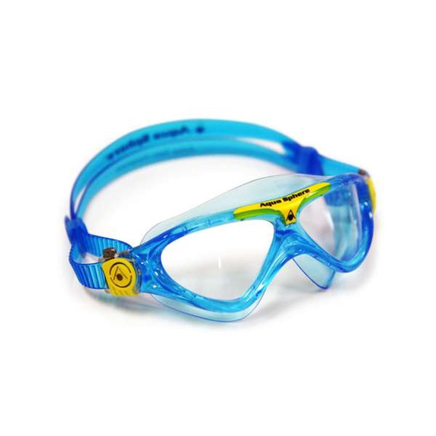 Boys Swimming Goggles * | Aquasphere Goggles Vista Junior Blue Yellow