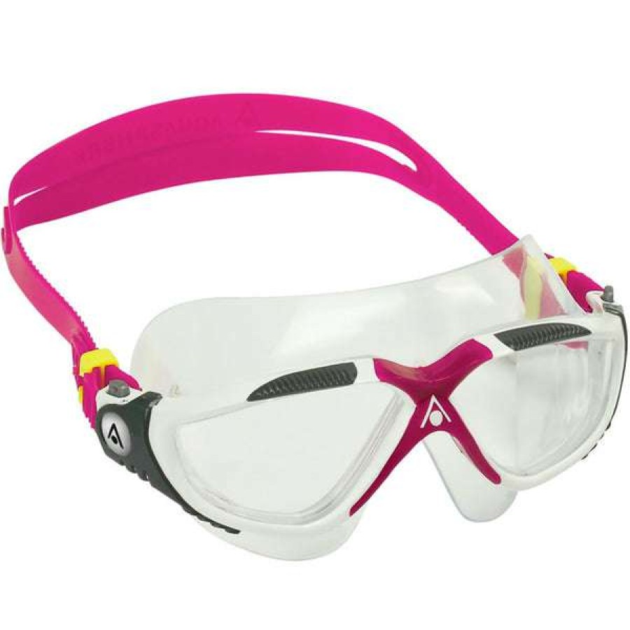 Training Goggles * | Aquasphere Goggles Vista Swim Mask Clear Lens Raspberry