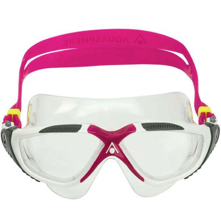 Training Goggles * | Aquasphere Goggles Vista Swim Mask Clear Lens Raspberry