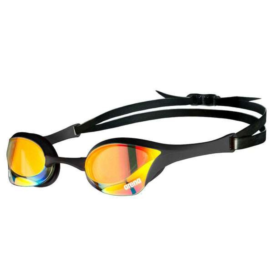 Men'S Swimming Goggles * | Arena Cobra Ultra Swipe Mirror Yellow/Copper/Black