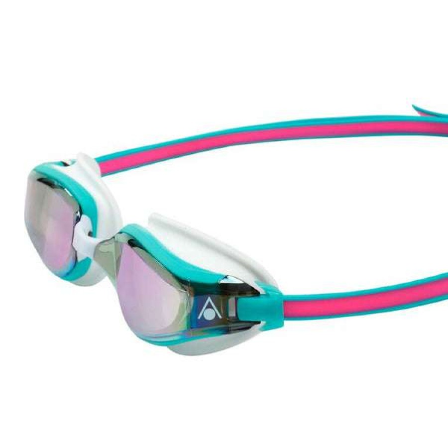 Men'S Swimming Goggles * | Aquasphere Goggles Fastlane Mirrored Lens Pink/Turquoise