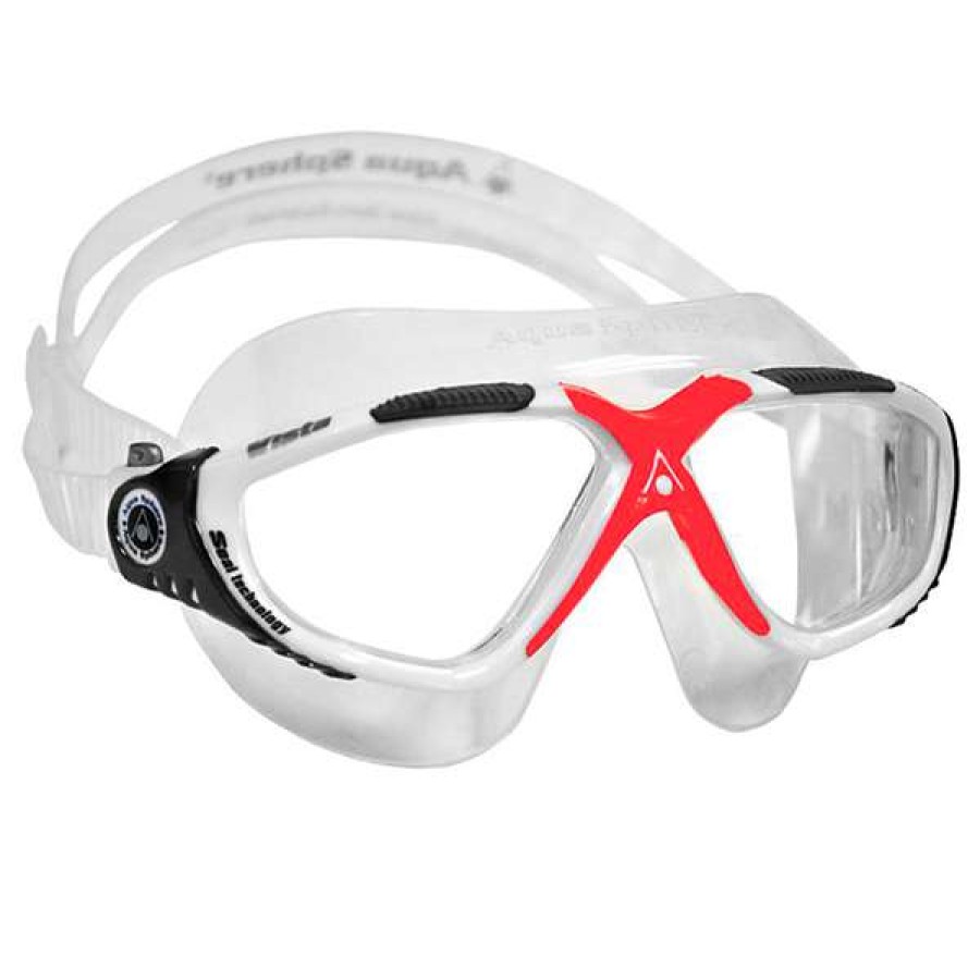 Women'S Swimming Goggles * | Aquasphere Goggles Vista Clear/White/Red