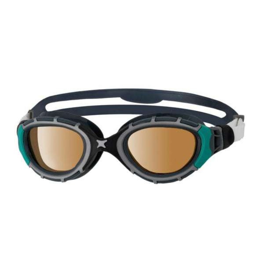 Women'S Swimming Goggles * | Zoggs Goggles Predator Flex Polarized Ultra Reactor Black/Green