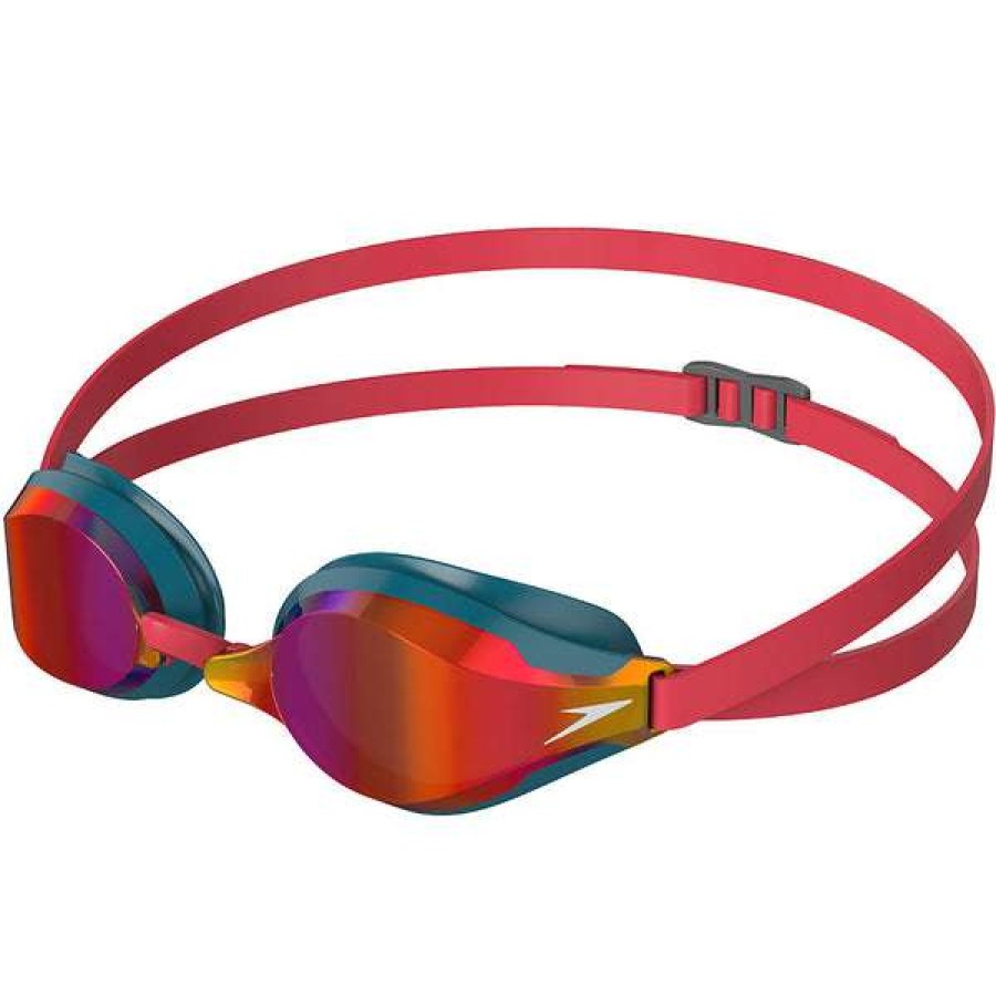 Racing Swimming Goggles * | Speedo Goggles Racing Speedsocket 2 Mirror Red/Blue