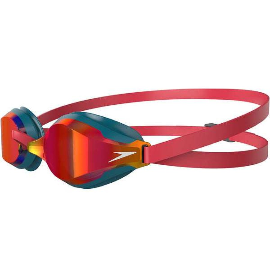 Racing Swimming Goggles * | Speedo Goggles Racing Speedsocket 2 Mirror Red/Blue