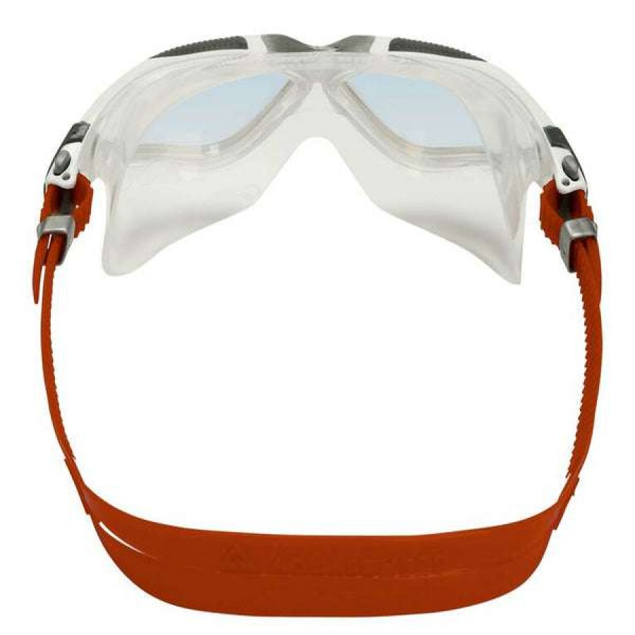 Training Goggles * | Aquasphere Goggles Vista Swim Mask White, Grey, Red With Iridescent Mirrored Lens