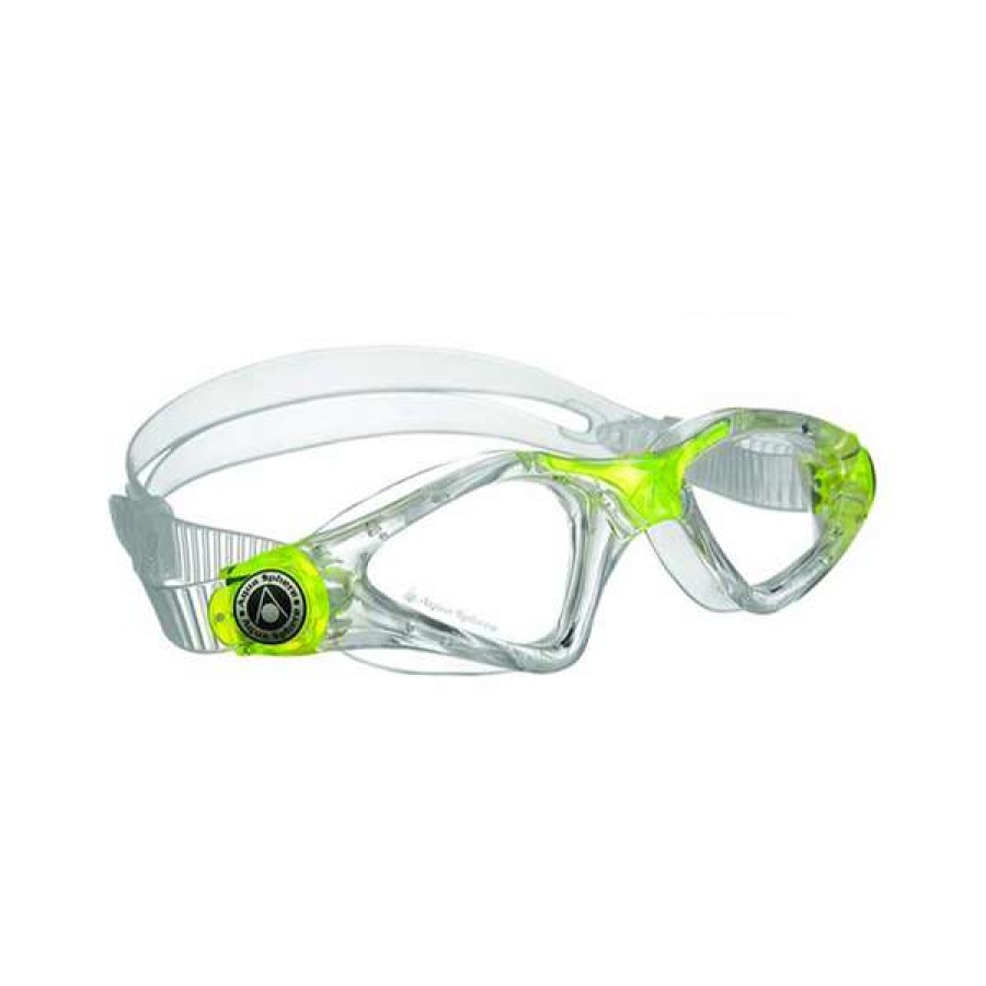 Boys Swimming Goggles * | Aquasphere Goggles Kayenne Junior Clear/Neon Yellow