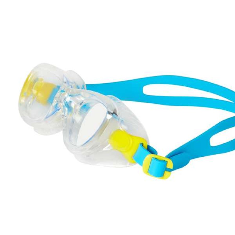 Girls Swimming Goggles * | Speedo Goggles Junior Futura Classic Turquoise Yellow