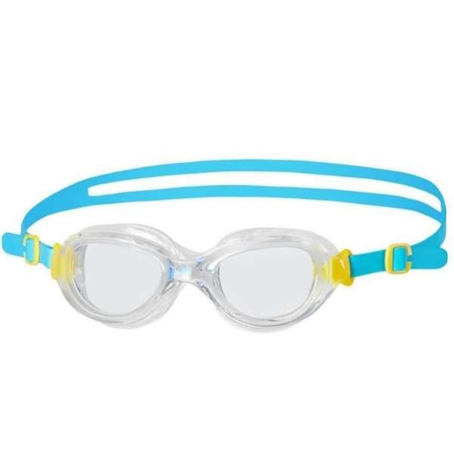 Girls Swimming Goggles * | Speedo Goggles Junior Futura Classic Turquoise Yellow