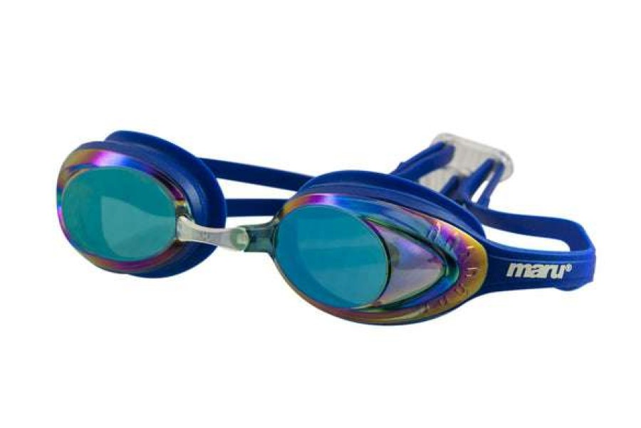 Men'S Swimming Goggles * | Maru Goggles Sonic Mirrored Blue/Purple/Blue