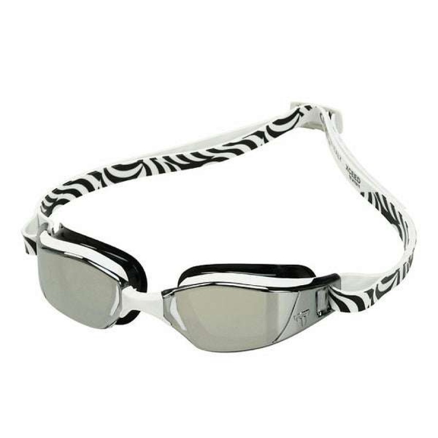 Men'S Swimming Goggles * | Michael Phelps Goggles Xceed Black/White Titanium Mirror