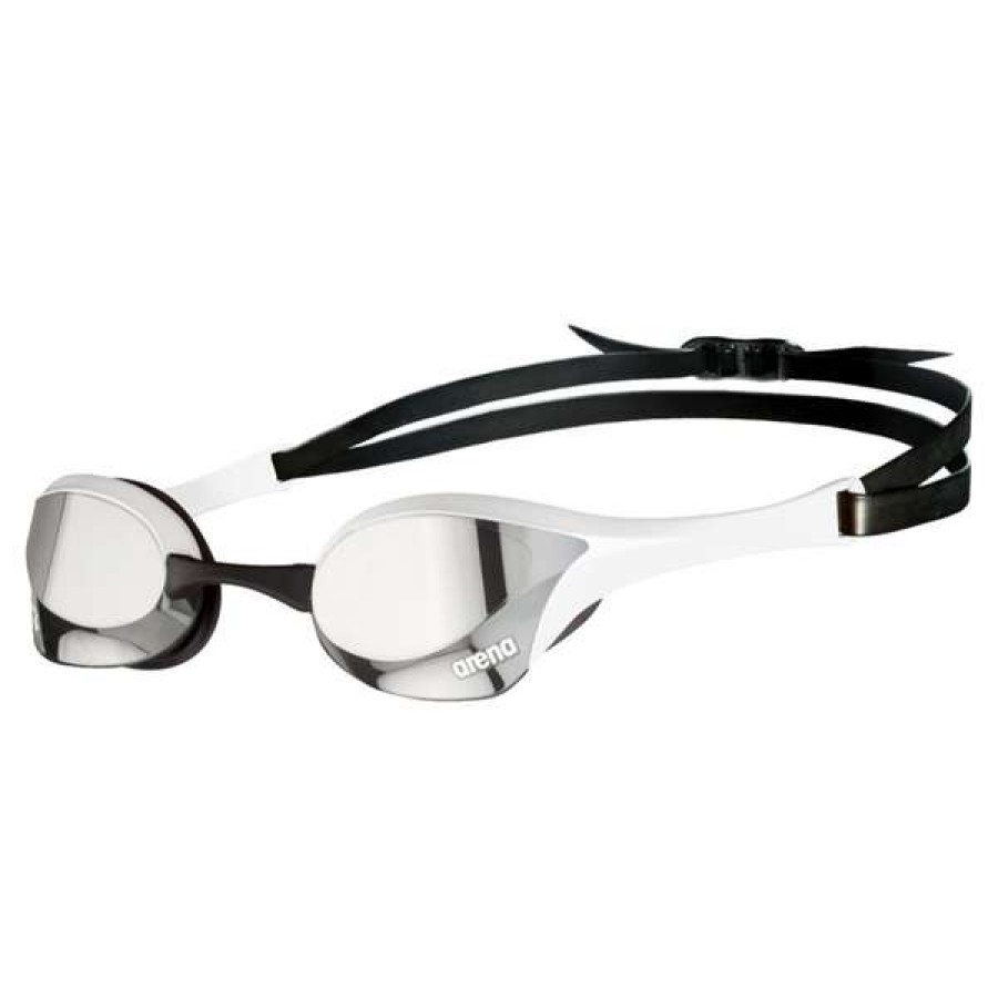 Men'S Swimming Goggles * | Arena Cobra Ultra Swipe Mirror White/Silver