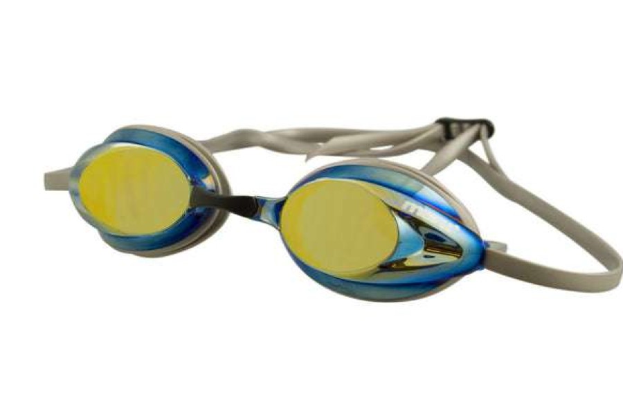 Men'S Swimming Goggles * | Maru Goggles Mirrored Blue/Silver