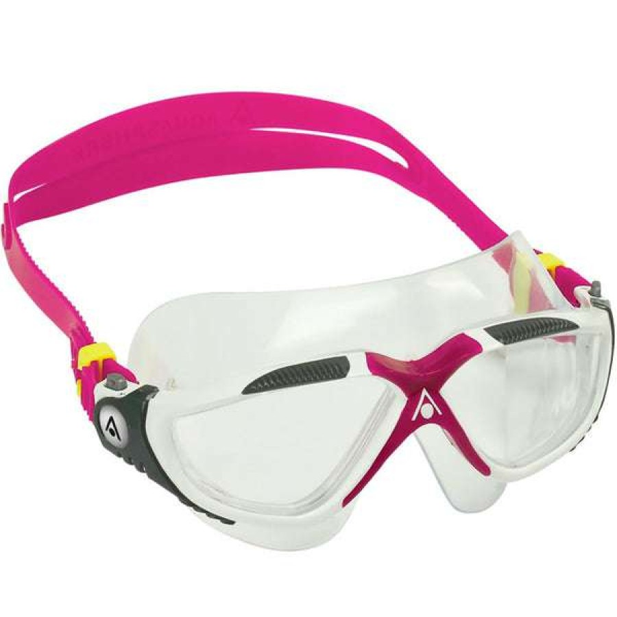 Men'S Swimming Goggles * | Aquasphere Goggles Vista Swim Mask Clear Lens Raspberry