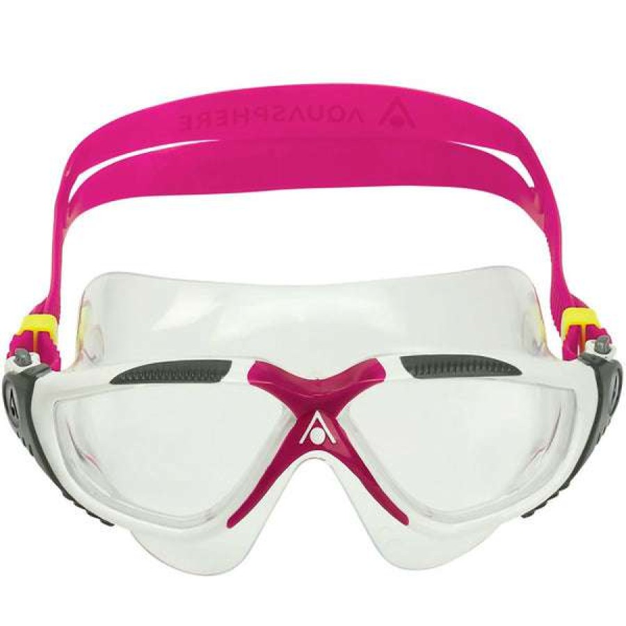 Men'S Swimming Goggles * | Aquasphere Goggles Vista Swim Mask Clear Lens Raspberry