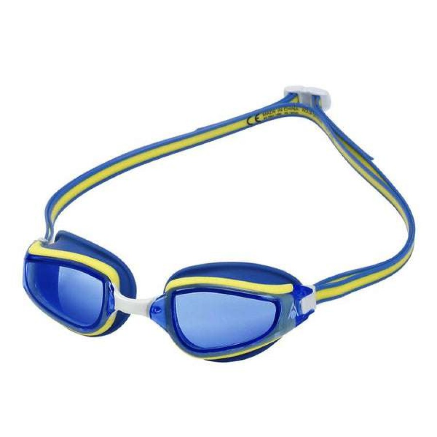 Men'S Swimming Goggles * | Aquasphere Goggles Fastlane Tinited Lens Blue & Yellow