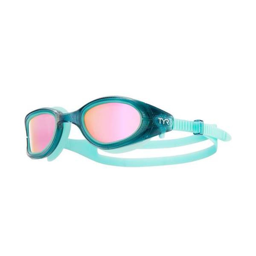 Training Goggles * | Tyr Goggles Special Ops 3.0 Polarized Femme Fit Grey/Mint