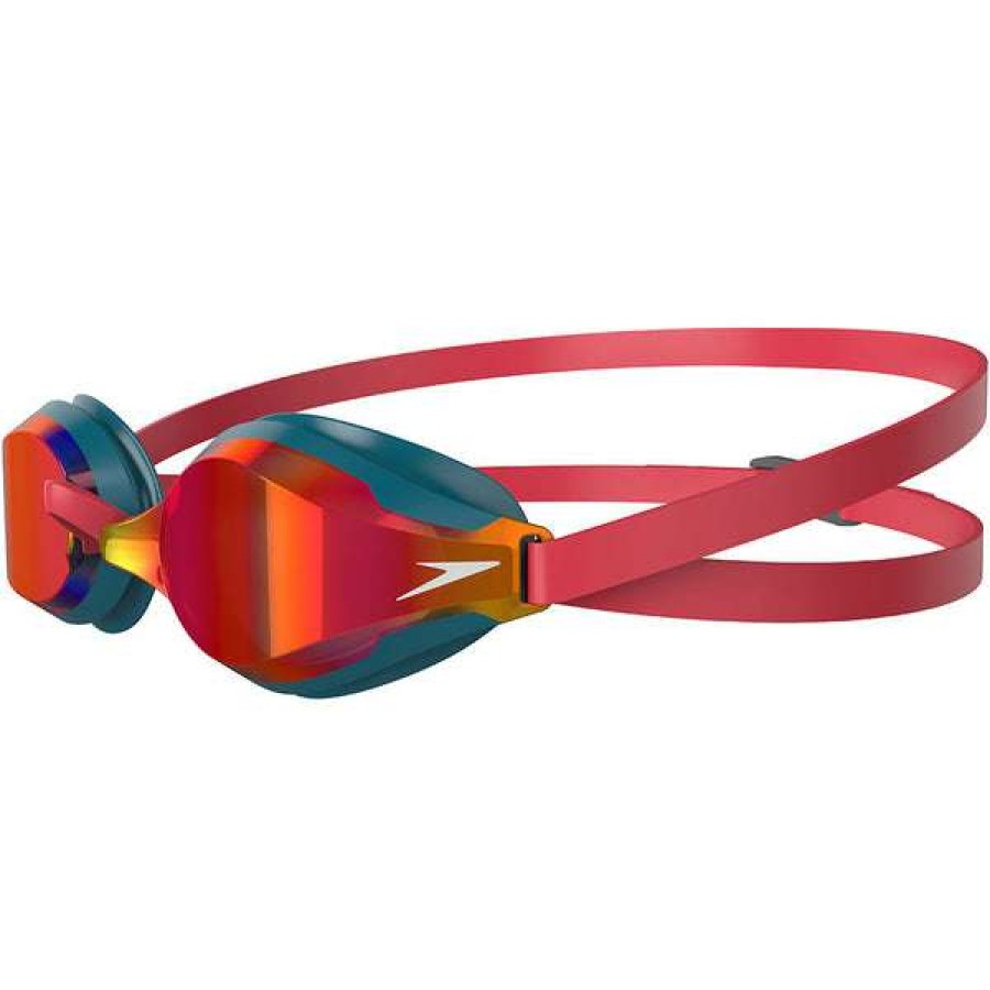 Women'S Swimming Goggles * | Speedo Goggles Racing Speedsocket 2 Mirror Red/Blue