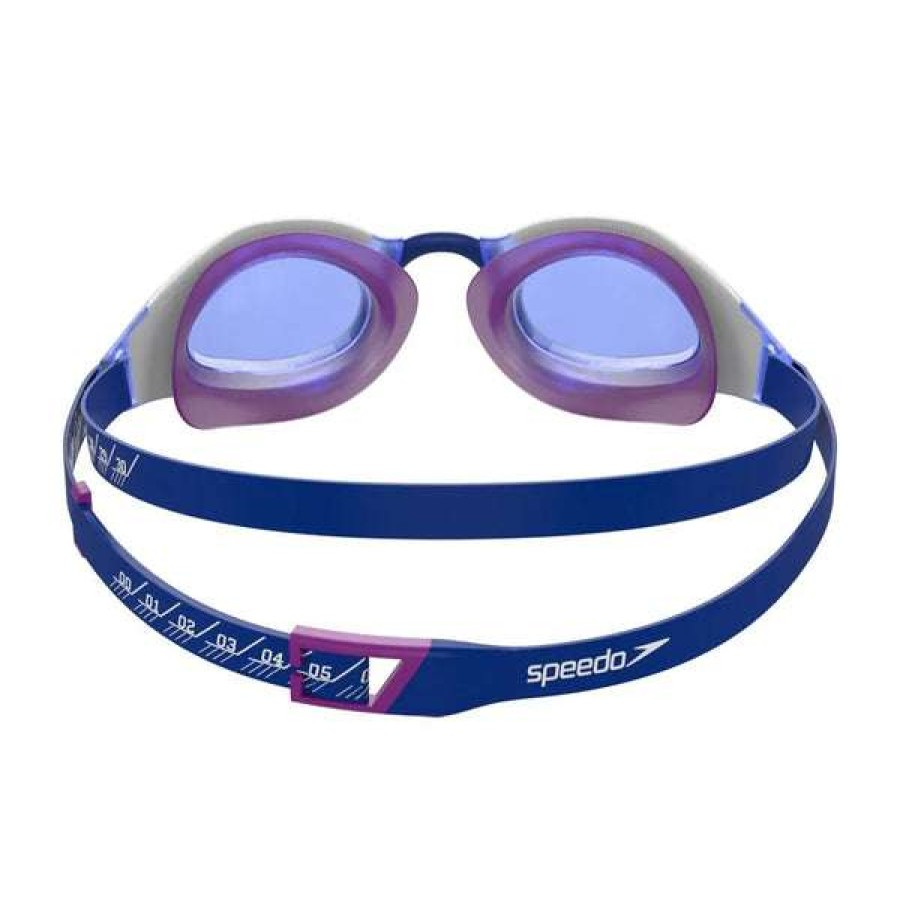 Racing Swimming Goggles * | Speedo Fastskin Goggles Hyper Elite Pink/Blue