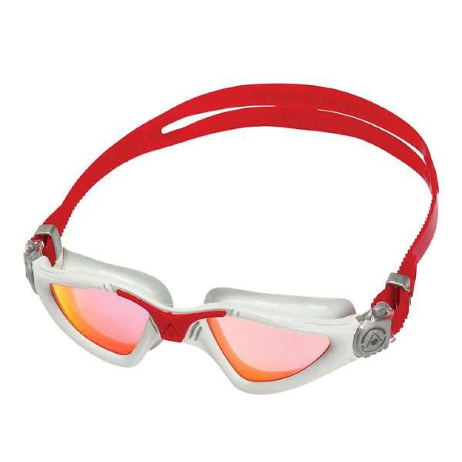 Triathlon & Open Water Swimming Goggles * | Aquasphere Goggles Kayenne Grey & Red Iridescent Mirrored Lens