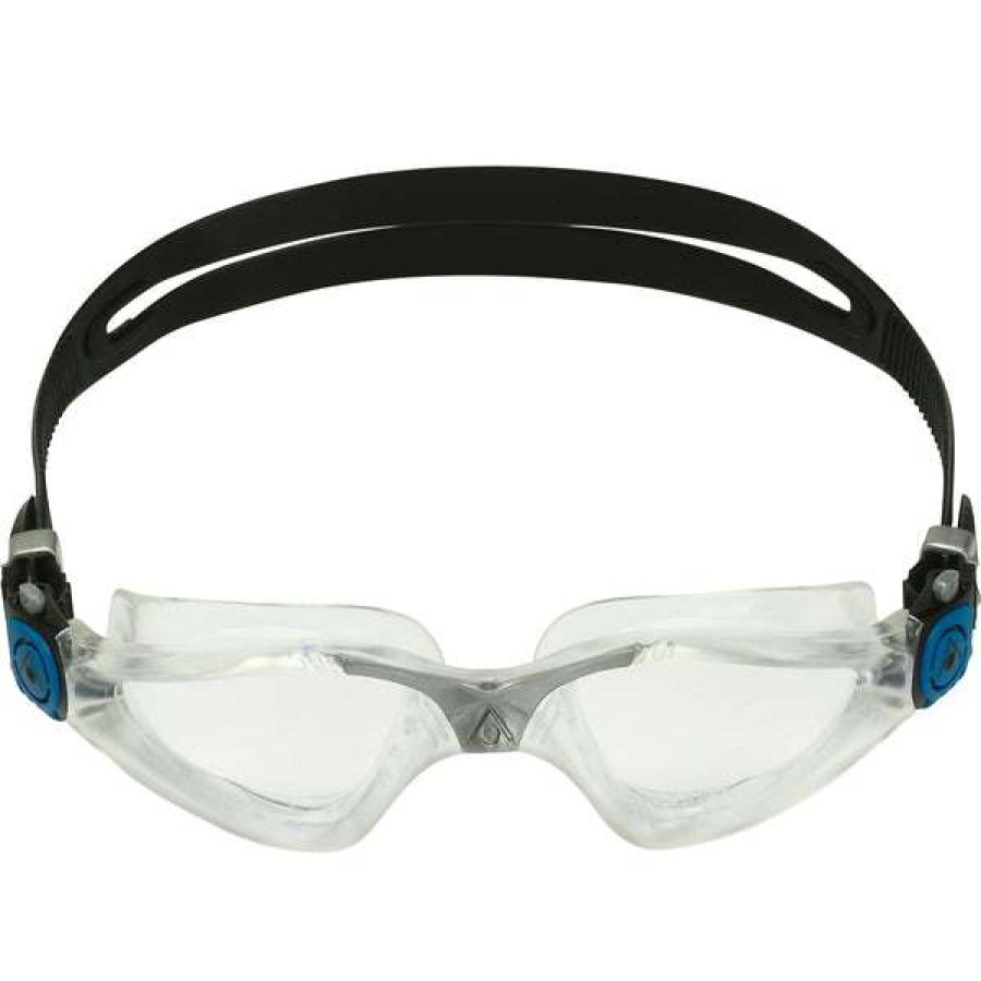 Men'S Swimming Goggles * | Aquasphere Goggles Kayenne Clear Lens Clear Silver Black