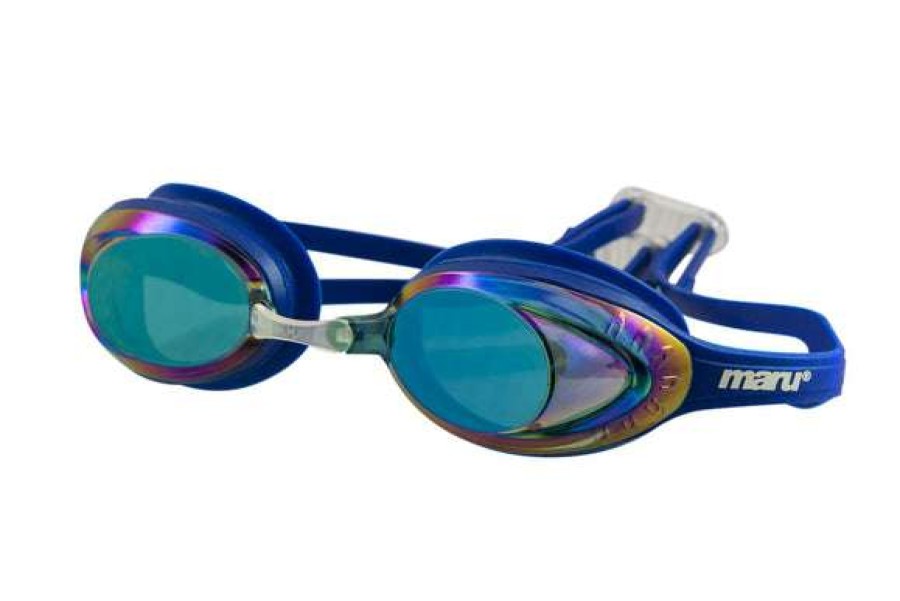 Women'S Swimming Goggles * | Maru Goggles Sonic Mirrored Blue/Purple/Blue