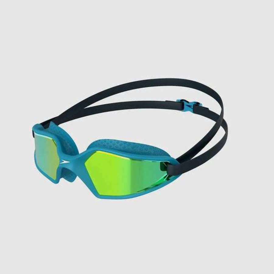 Boys Swimming Goggles * | Speedo Goggles Junior Hydropulse Mirror Navy