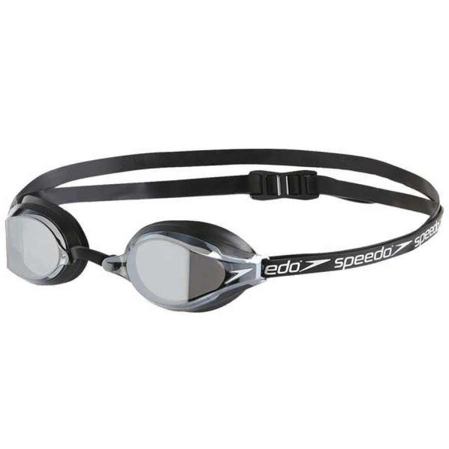 Racing Swimming Goggles * | Speedo Goggles Racing Fastskin Speedsocket 2 Mirror Black Silver