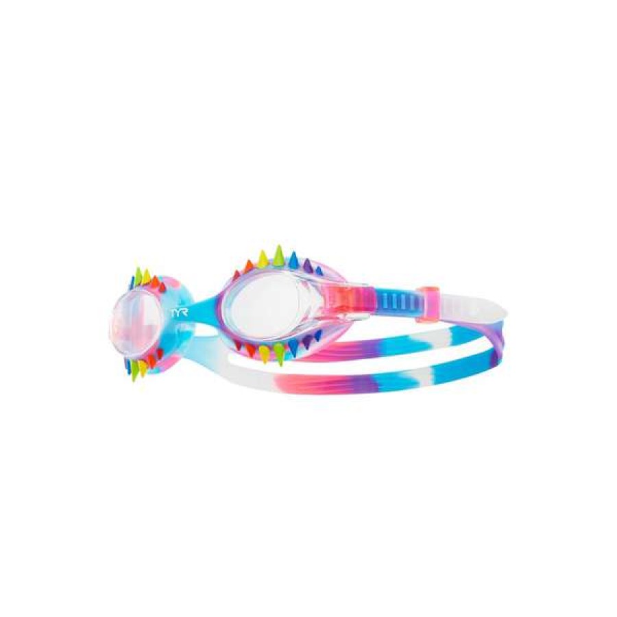 Boys Swimming Goggles * | Tyr Goggles Spikes Swimple Tie Dye Kids Rainbow/Pink