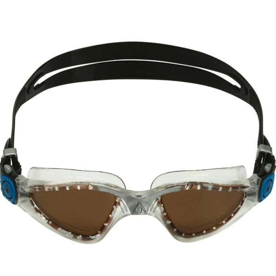 Men'S Swimming Goggles * | Aquasphere Goggles Kayenne Polarized Lens Clear Silver Black