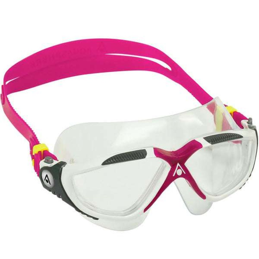 Women'S Swimming Goggles * | Aquasphere Goggles Vista Swim Mask Clear Lens Raspberry