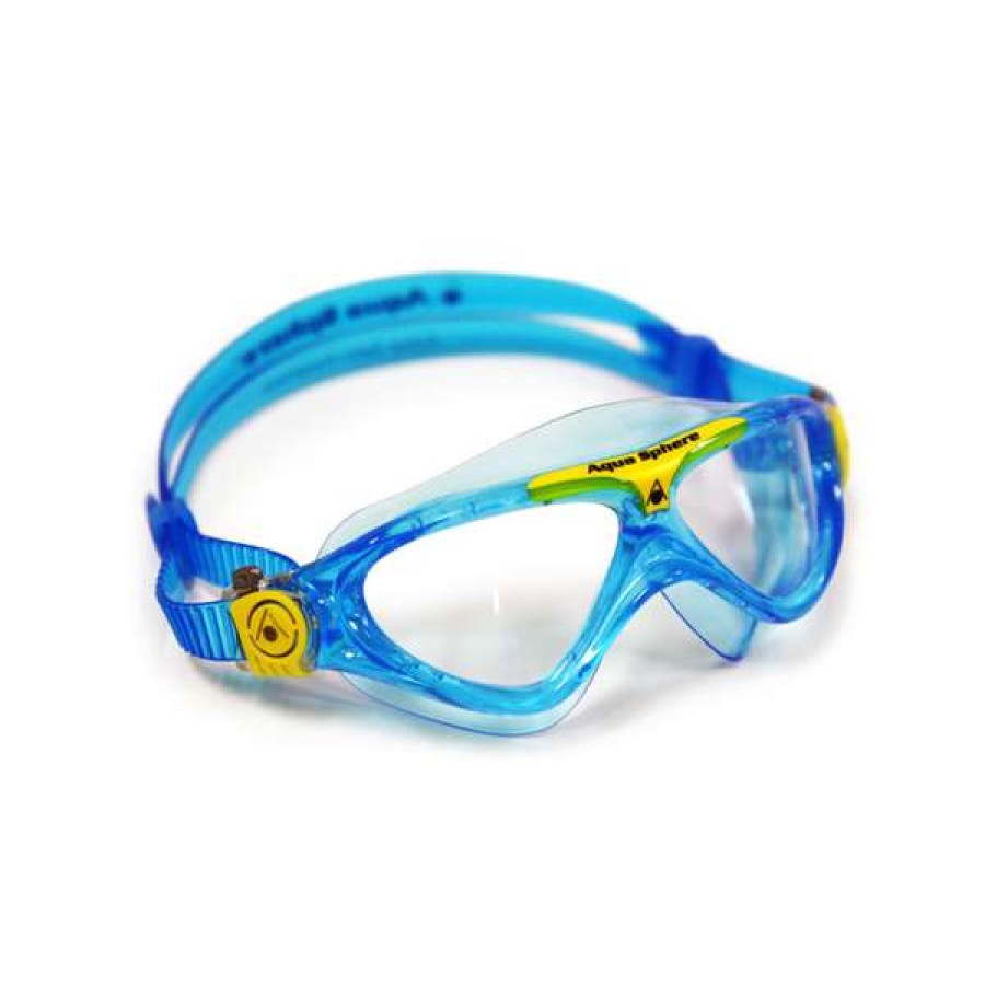 Girls Swimming Goggles * | Aquasphere Goggles Vista Junior Blue Yellow