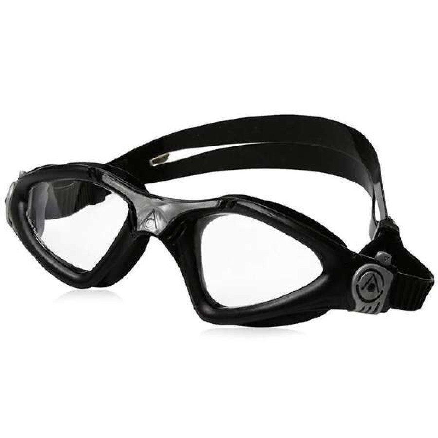 Men'S Swimming Goggles * | Aquasphere Goggles Kayenne Clear Lens Black & Silver