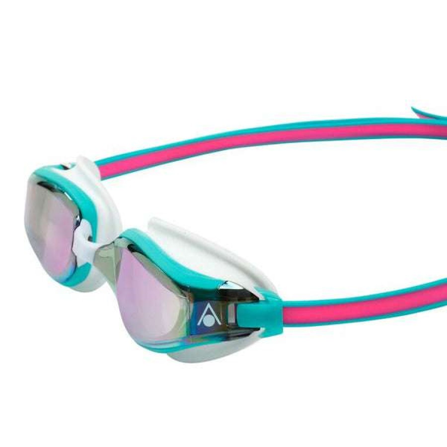 Women'S Swimming Goggles * | Aquasphere Goggles Fastlane Mirrored Lens Pink/Turquoise